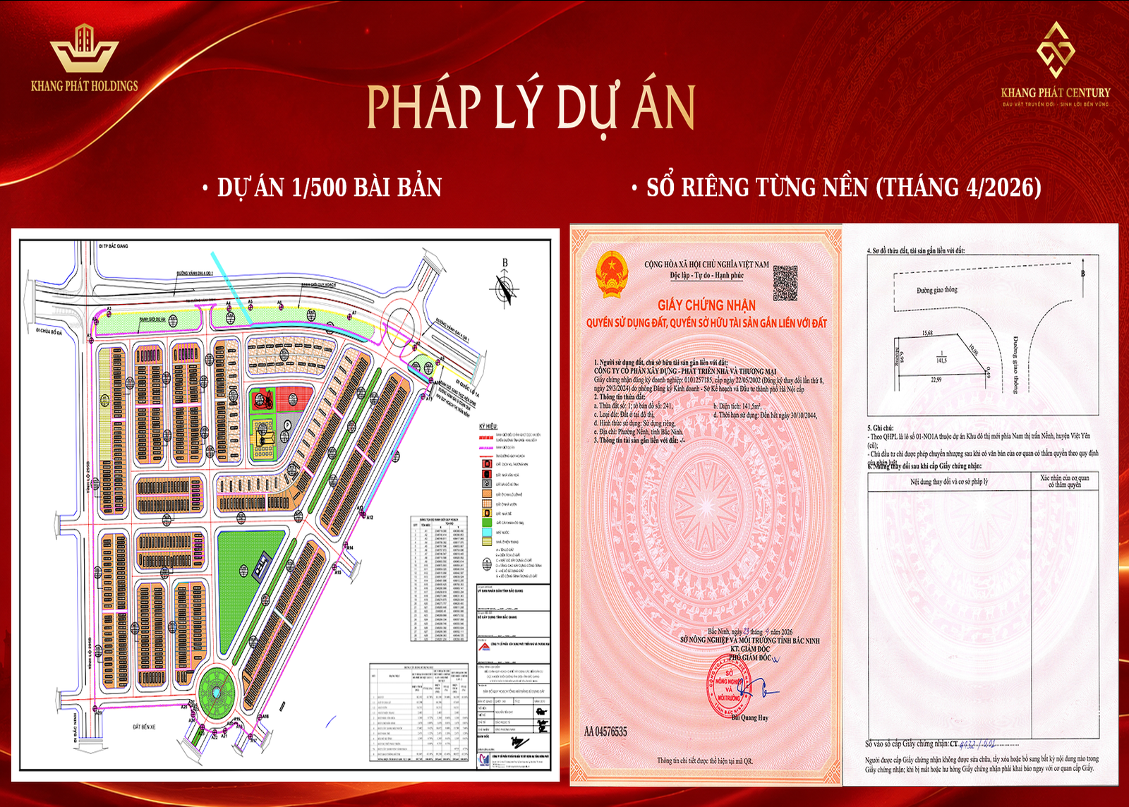 Pháp lý rõ ràng Hạ tầng đồng bộ